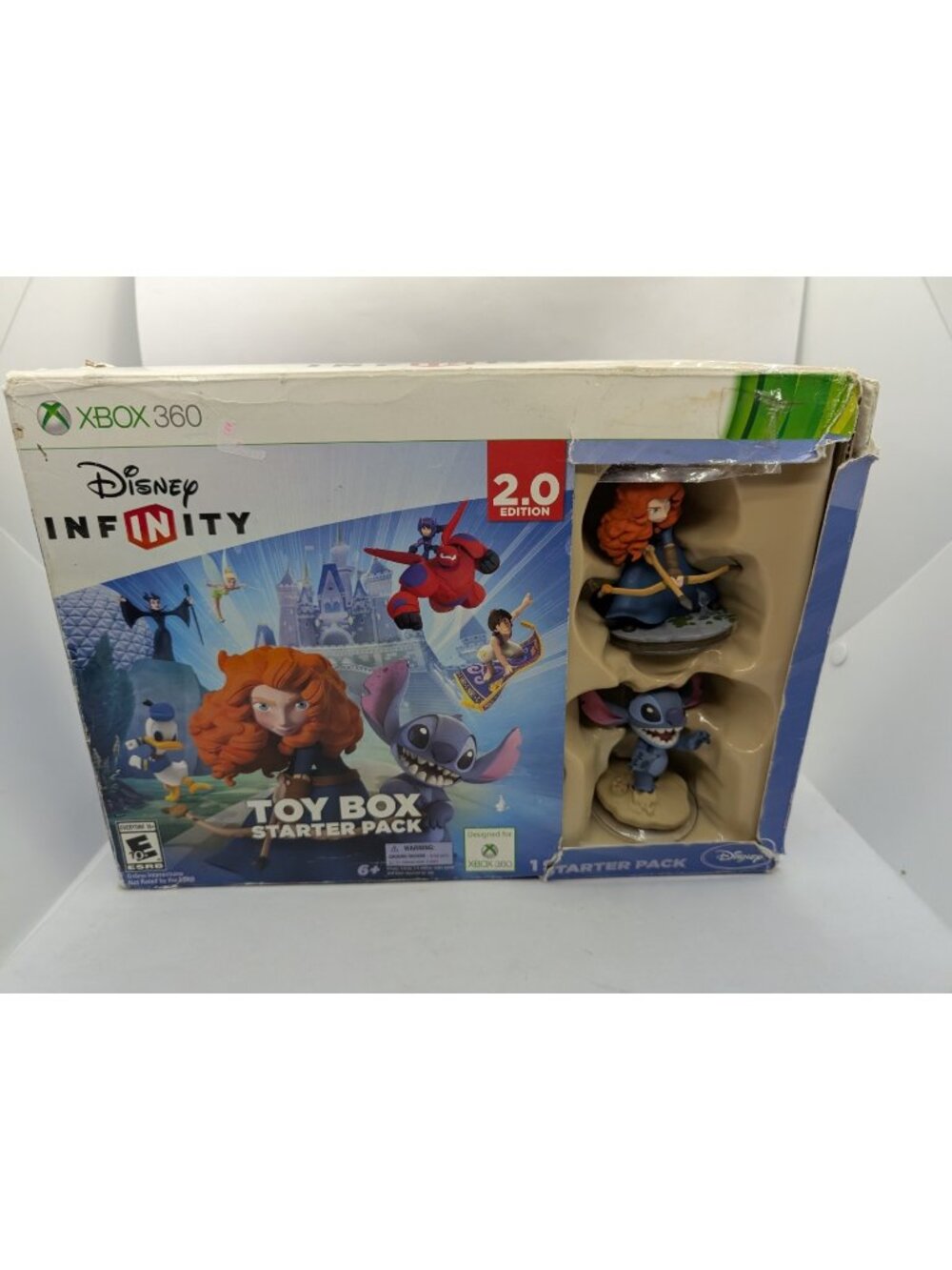 XBOX 360 Disney Infinity Toy Box Starter Pack 2.0 Edition Open Damaged Box